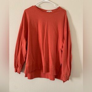 Z Supply Vibrant Coral Crewneck